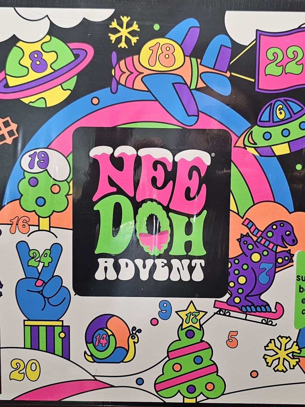 NeeDoh Kids Advent Calendar - Neon Multi-Color